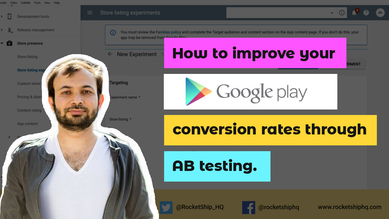 AB Test Conversion Rate Google Play