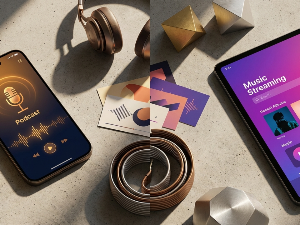 What creative formats work for podcast subscription apps vs music streaming ads? (2026)